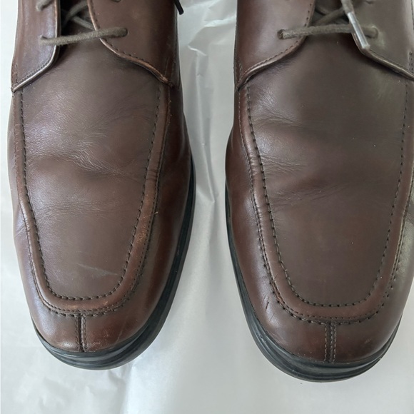 🌺 Mens Cole Haan Brown Leather Lace Up Oxfords Size 13 M NikeAir Soles - Picture 2 of 8